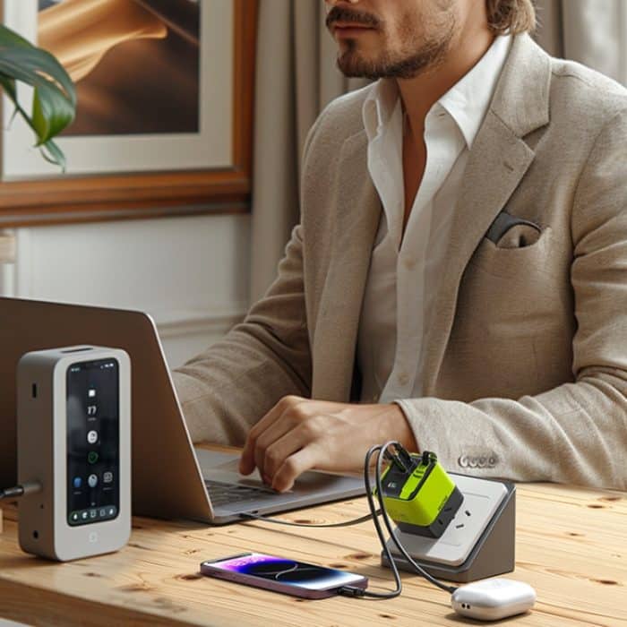 WK WP-U39 65 W USB-C / Typ-C, USB GaN Schnellladegerät mit 80 cm Typ-C Kabel, EU Plug, US Plug – Bild 3