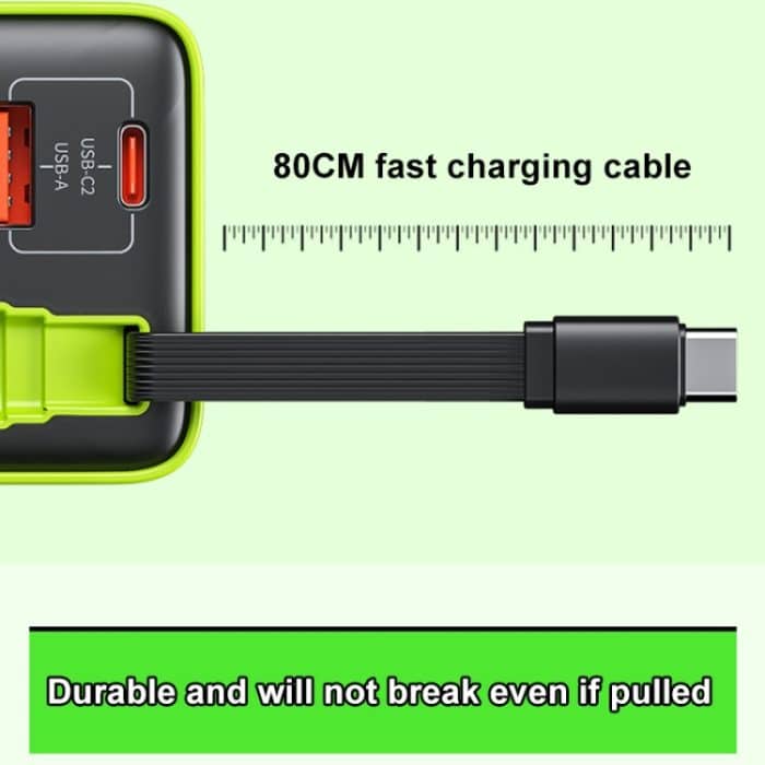 WK WP-U39 65 W USB-C / Typ-C, USB GaN Schnellladegerät mit 80 cm Typ-C Kabel, EU Plug, US Plug – Bild 6