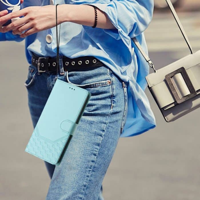 RFID-Telefonhülle aus Leder mit Wabenprägung, For iPhone 14 Pro Max, For iPhone SE 2022 / 2020 / 8 / 7, For iPhone 13 Pro Max, For iPhone 13 Pro – Bild 8