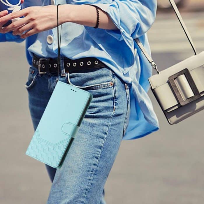 RFID-Telefonhülle aus Leder mit Wabenprägung, For iPhone 16e, For iPhone 16 Pro Max, For iPhone 16 Pro, For iPhone 16 Plus – Bild 8