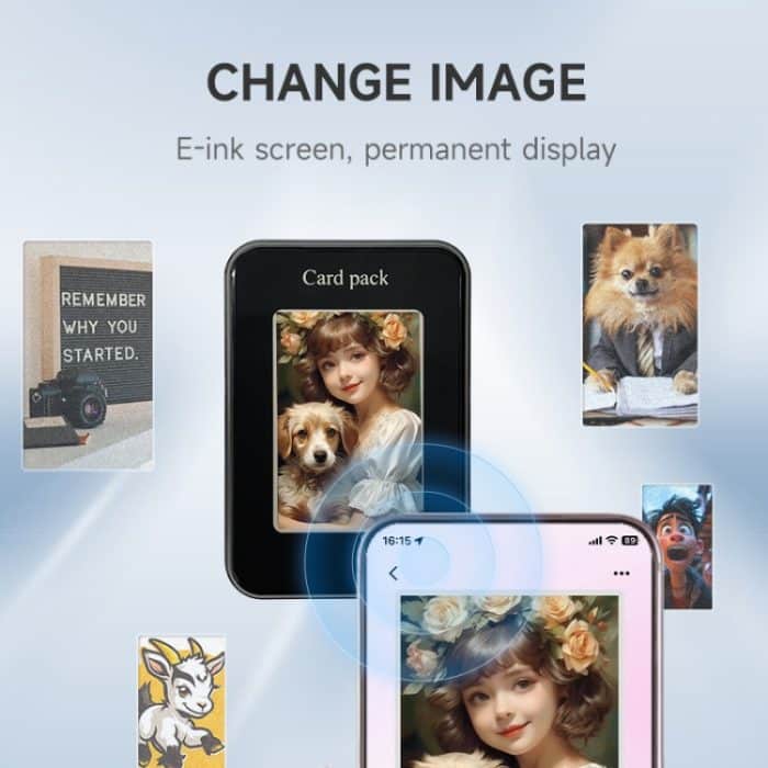 Smart Ink Screen MagSafe Magnetische DIY Brieftasche Kartenhalterhülle – Bild 5