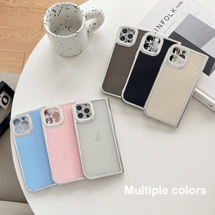 Galvanisierte einfarbige TPU-Telefonhülle mit feinen Löchern, For iPhone 12 Pro Max, For iPhone 12 Pro, For iPhone 11 Pro Max, For iPhone 11 – Bild 2