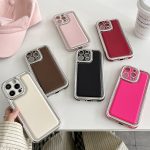 Galvanisierte Kante Mattleder TPU Telefonhülle, For iPhone 12 Pro Max, For iPhone 12 Pro, For iPhone 11 Pro Max, For iPhone 11 – Bild 2