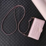 Crossbody Reißverschluss Geldbörse Rhombus Leder Handyhülle, For iPhone 14 / 13, For iPhone 14 Pro, For iPhone 14 Pro Max, For iPhone 7 / 8 / SE 2022 – Bild 2