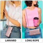 Crossbody Reißverschluss Geldbörse Rhombus Leder Handyhülle, For iPhone 14 / 13, For iPhone 14 Pro, For iPhone 14 Pro Max, For iPhone 7 / 8 / SE 2022 – Bild 7