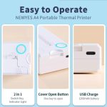 A41 203DPI Tragbarer Tattoo-Drucker Büro Arbeitszimmer Bluetooth HD Thermodrucker, A41 – Bild 11