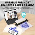 A41 203DPI Tragbarer Tattoo-Drucker Büro Arbeitszimmer Bluetooth HD Thermodrucker, A41 – Bild 5