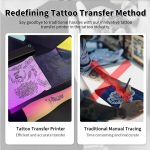 A41 203DPI Tragbarer Tattoo-Drucker Büro Arbeitszimmer Bluetooth HD Thermodrucker, A41 – Bild 6