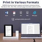 A41 203DPI Tragbarer Tattoo-Drucker Büro Arbeitszimmer Bluetooth HD Thermodrucker, A41 – Bild 10