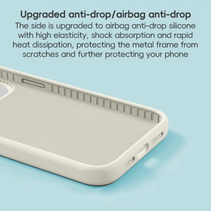 Präzisionsloch Flüssigsilikon MagSafe Metallringhalter Telefonhülle, For iPhone 13 Pro, For iPhone 13 – Bild 6