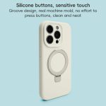 Präzisionsloch Flüssigsilikon MagSafe Metallringhalter Telefonhülle, For iPhone 12, For iPhone 12 Pro Max – Bild 4