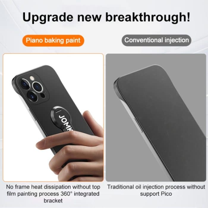 Backlack 360 Grad drehbarer Halter ohne Rahmen PC-Telefonhülle, For iPhone 15 Pro Max, For iPhone 15 Pro, For iPhone 15 Plus, For iPhone 15 – Bild 4