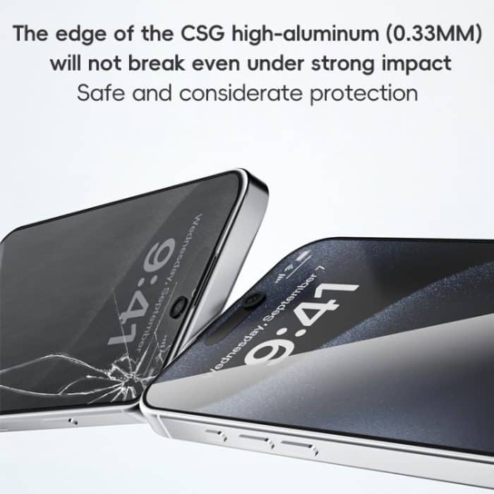 ZGA 0,33 mm 2,5D antistatische Sichtschutzfolie aus gehärtetem Glas, For iPhone 16 Pro Max, For iPhone 16 Pro, For iPhone 16 Plus, For iPhone 16 – Bild 7