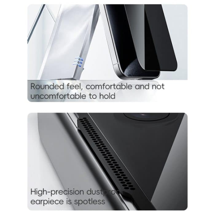 ZGA 0,33 mm 2,5D antistatische Sichtschutzfolie aus gehärtetem Glas, For iPhone 16 Pro Max, For iPhone 16 Pro, For iPhone 16 Plus, For iPhone 16 – Bild 10