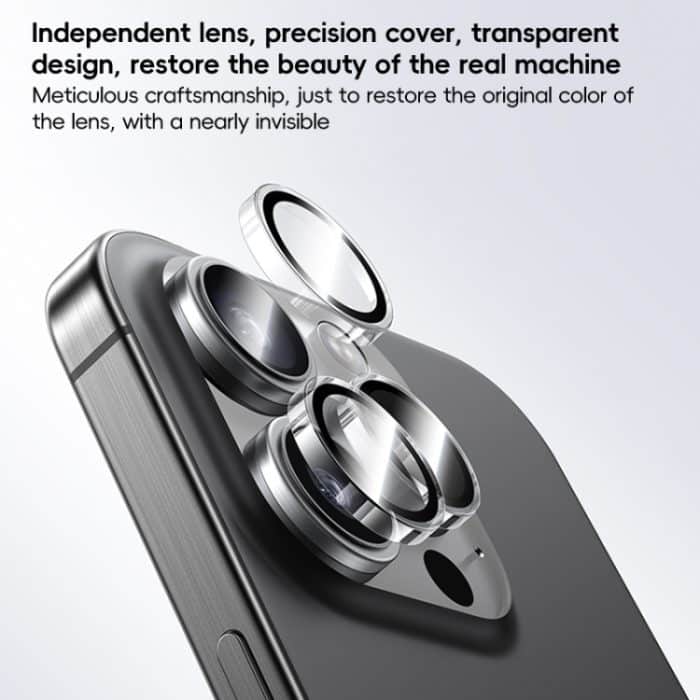 Benks King Kong Serie Corning Schutzfolie für einzelne klare Linsen, For iPhone 16 Pro Max, For iPhone 16 Pro – Bild 5