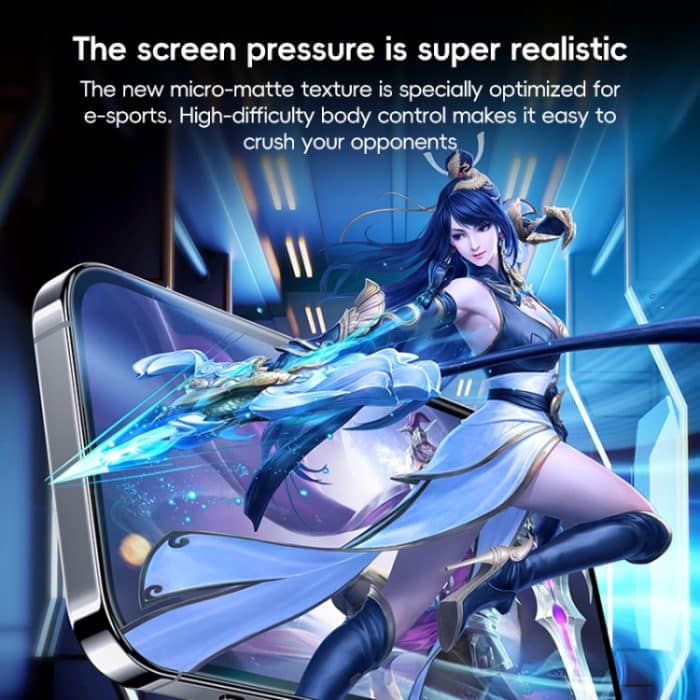 Benks Ice Sense Gaming Frosted Panzerglasfolie, For iPhone 16 Pro Max, For iPhone 16 Pro, For iPhone 16 Plus, For iPhone 16 – Bild 4