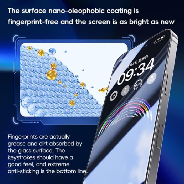 Benks Ice Sense Gaming Frosted Panzerglasfolie, For iPhone 16 Pro Max, For iPhone 16 Pro, For iPhone 16 Plus, For iPhone 16 – Bild 7