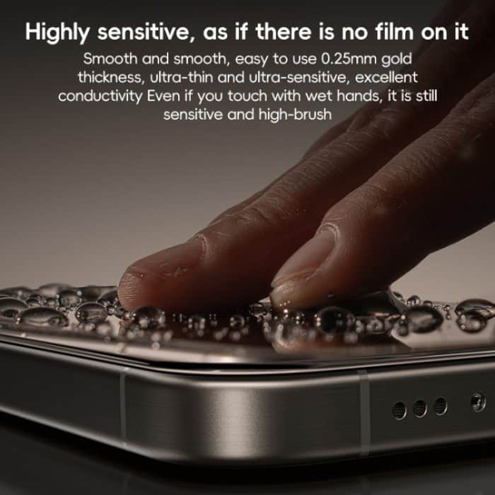 Benks Black Gold Series 3D-Wärmebiege-Vollkleber, vollflächige Abdeckung, HD-gehärteter Film, For iPhone 16 Pro Max, For iPhone 16 Pro, For iPhone 16 Plus, For iPhone 16 – Bild 8