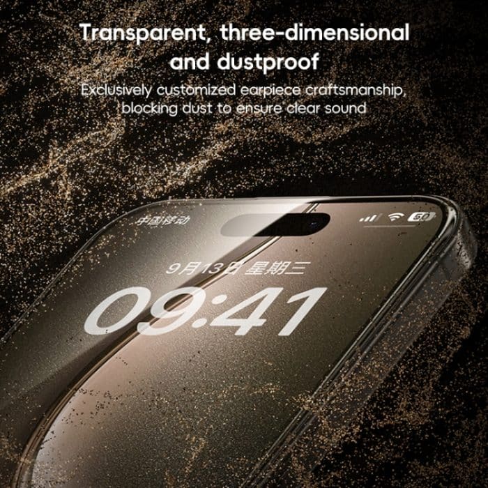 Benks Black Gold Series 3D-Wärmebiege-Vollkleber, vollflächige Abdeckung, HD-gehärteter Film, For iPhone 16 Pro Max, For iPhone 16 Pro, For iPhone 16 Plus, For iPhone 16 – Bild 10