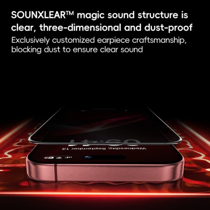 Benks Zero Sense Series Datenschutz-Schutzfolie aus gehärtetem Glas, For iPhone 16 Pro Max, For iPhone 16 Pro, For iPhone 16 Plus, For iPhone 16 – Bild 7