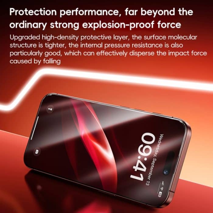 Benks Zero Sense Series HD gehärtete Schutzfolie, For iPhone 16 Pro Max, For iPhone 16 Pro, For iPhone 16 Plus, For iPhone 16 – Bild 8