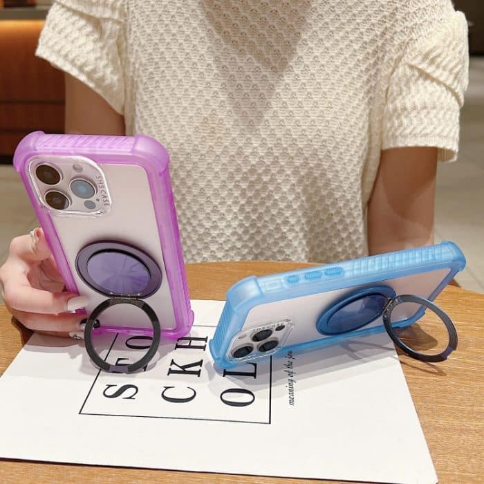 Mattes TPU Hybrid PC 3-in-1 MagSafe Halter Handyhülle, For iPhone 16 Pro Max, For iPhone 16 Pro, For iPhone 16 Plus, For iPhone 16, For iPhone 15 Pro Max, For iPhone 15 Pro – Bild 6