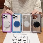 Mattes TPU Hybrid PC 3-in-1 MagSafe Halter Handyhülle, For iPhone 16 Pro Max, For iPhone 16 Pro, For iPhone 16 Plus, For iPhone 16, For iPhone 15 Pro Max, For iPhone 15 Pro – Bild 7