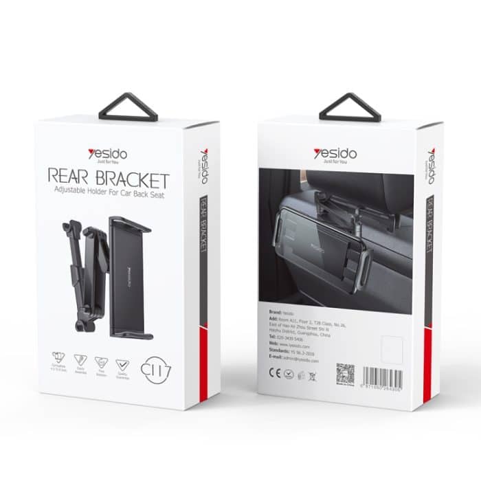 Yesido C117 Auto-Kopfstützen-Rücksitz-Telefon- und Tablet-Halterung, C117 – Bild 8