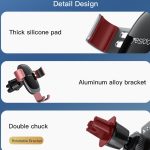 Yesido C122 Auto-Luftauslass-Schwerkraft-Klemmarm-Handyhalterung, C122 – Bild 3