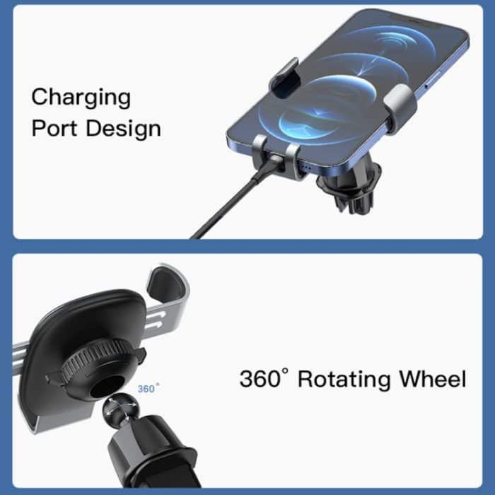 Yesido C122 Auto-Luftauslass-Schwerkraft-Klemmarm-Handyhalterung, C122 – Bild 5