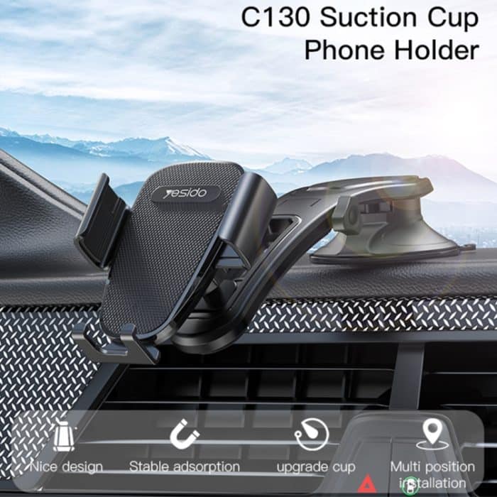 Yesido C130 Auto-Armaturenbrett-Handyhalterung mit Saugnapf, C130 – Bild 2