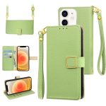 Crossbody-Telefonhülle aus Leder mit Litschi-Textur und quadratischer Schnalle, For iPhone 12 mini, For iPhone 11 Pro Max, For iPhone 11