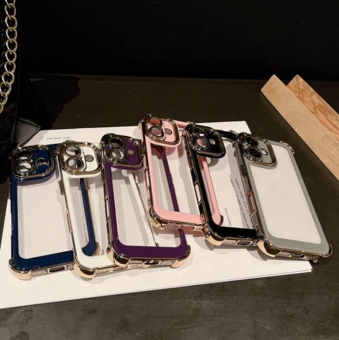 Zweifarbige Plattierung Space PC Hybrid TPU-Telefonhülle, For iPhone 14 Plus, For iPhone 14, For iPhone 14 Pro, For iPhone 14 Pro Max – Bild 2