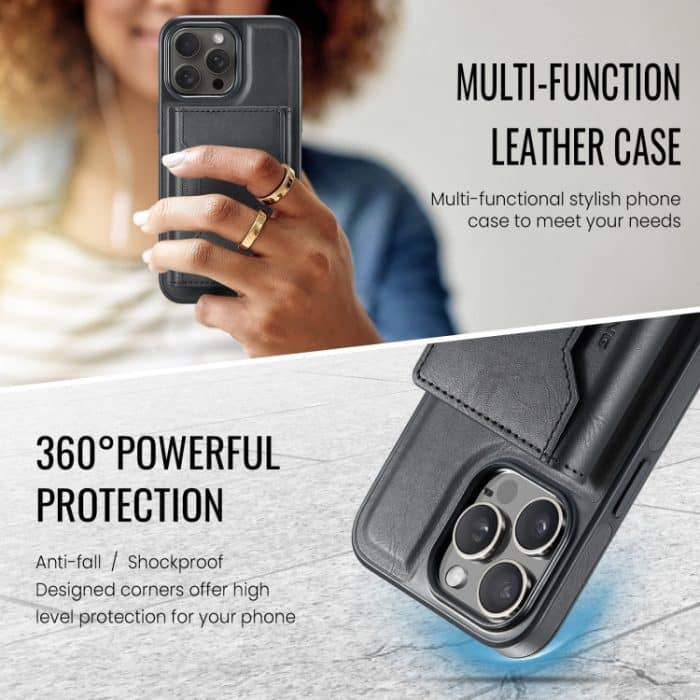 DG.MING MAGKING-K2 Serie MagSafe RFID-Kartentasche Abnehmbare Handyhülle, For iPhone 14 Pro, For iPhone 14 Pro Max, For iPhone 13 Pro Max, For iPhone 13 Pro – Bild 8