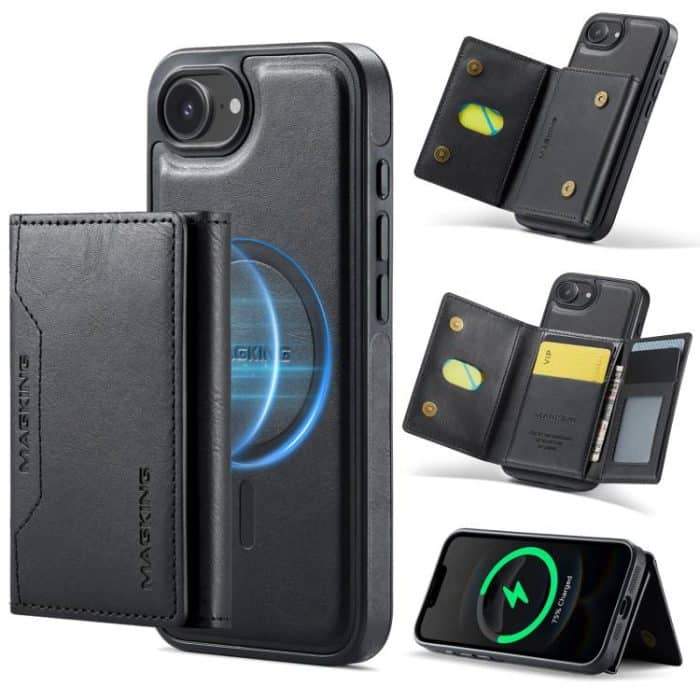 DG.MING MAGKING-K2 Serie MagSafe RFID-Kartentasche Abnehmbare Handyhülle, For iPhone 16e, For iPhone 16 Pro Max, For iPhone 16 Pro, For iPhone 16 Plus – Bild 1