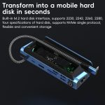 YCE-V279 10 in 1 USB-C Gaming Dock Station Festplattengehäuse mit abnehmbarem Lüfter, 10 in 1 – Bild 7