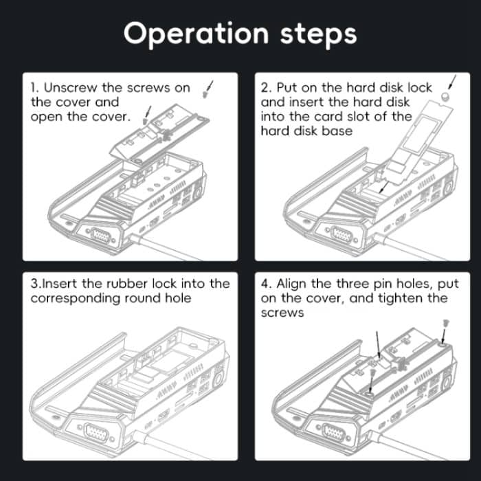 YCE-V279 10 in 1 USB-C Gaming Dock Station Festplattengehäuse mit abnehmbarem Lüfter, 10 in 1 – Bild 8