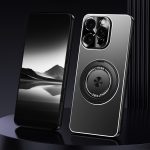 Rotierender Halter Mattiertes Metall-Telefongehäuse, For iPhone 16 Pro Max, For iPhone 16 Pro, For iPhone 16 Plus, For iPhone 16, For iPhone 15 Pro Max, For iPhone 15 Pro, For iPhone 15, For iPhone 14