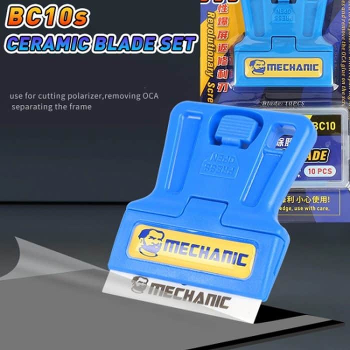 Mechanic BC10s Hochscharfer, isolierter Keramik-Klingensatz mit Klingenhalter – Bild 2