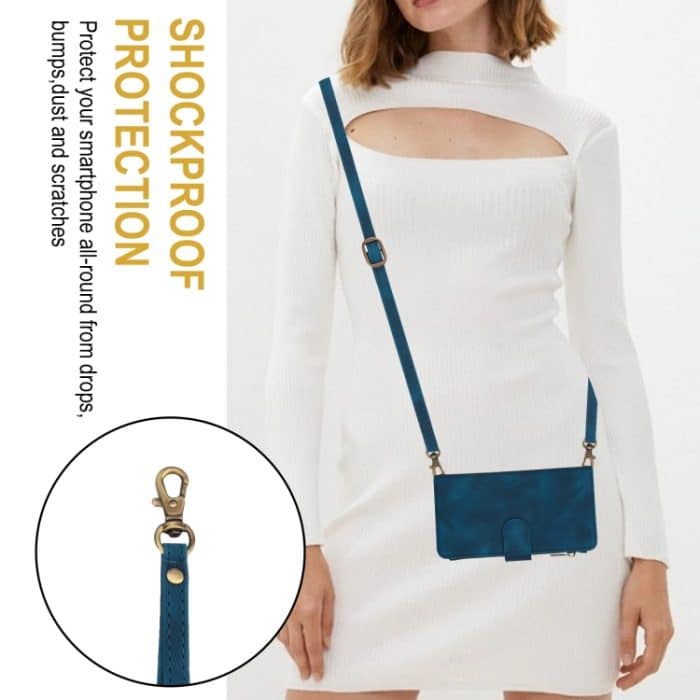 Dream 9-Karten-Reißverschluss-Geldbörse RFID-Leder-Telefonhülle mit Umhängeband, For iPhone 15 Pro Max, For iPhone 15 Pro, For iPhone 15 Plus, For iPhone 15 – Bild 8