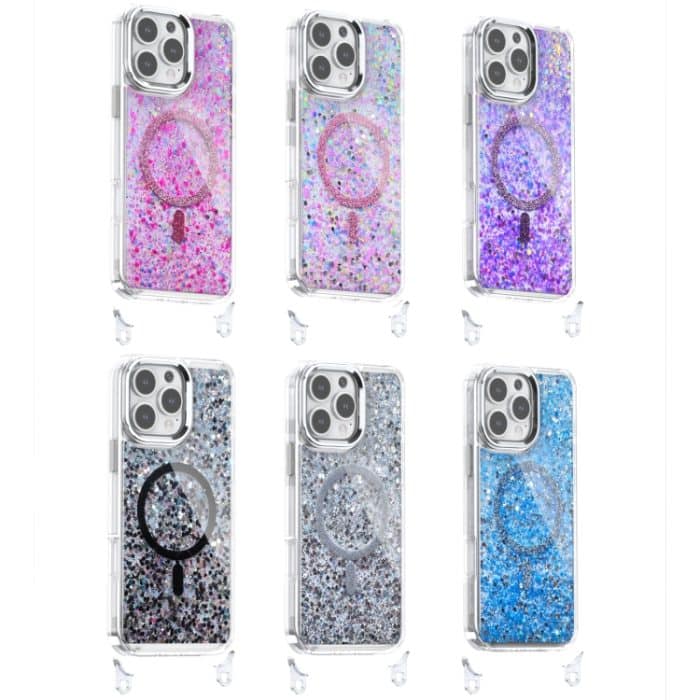 Epoxy Glitter MagSafe Magnetische TPU-Telefonhülle, For iPhone 15 Pro Max, For iPhone 15 Pro, For iPhone 15 Plus, For iPhone 15 – Bild 2