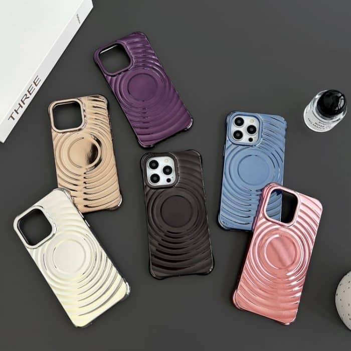 Galvanisierte Wave MagSafe-Telefonhülle, For iPhone 16 Pro Max, For iPhone 16 Pro, For iPhone 16 Plus, For iPhone 16 – Bild 2