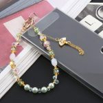 Handy Anti-Verlust-Handfächer-Perlenkette Kurzes Schlüsselband – Bild 5