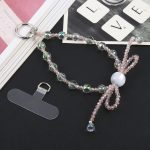 Handy Anti-Verlust Bowknot Perlenkette Kurzes Schlüsselband – Bild 2