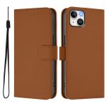 Skin Feel Handyhülle aus einfarbigem Leder mit Umhängeband, For iPhone 14 Plus – Bild 2