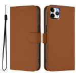 Skin Feel Handyhülle aus einfarbigem Leder mit Umhängeband, For iPhone 11 Pro Max – Bild 2