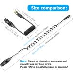 Audio-Mixer-Mini-Mikrofon, gewickeltes Audiokabel, Länge: 0,5 m, Mini XLR Female to XLR Male, Mini XLR Female to XLR Female – Bild 4