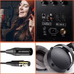 Audio-Mixer-Mini-Mikrofon, gewickeltes Audiokabel, Länge: 0,5 m, Mini XLR Female to XLR Male, Mini XLR Female to XLR Female – Bild 6