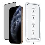 Staubfreie, einfach anzubringende Sichtschutzfolie aus gehärtetem Glas, For iPhone 11 Pro