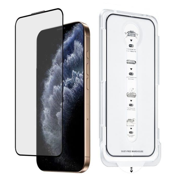 Staubfreie, einfach zu installierende HD-Hartglasfolie, For iPhone 11 Pro – Bild 1